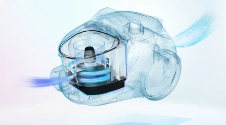 High cleaning performance while the bucket is filling